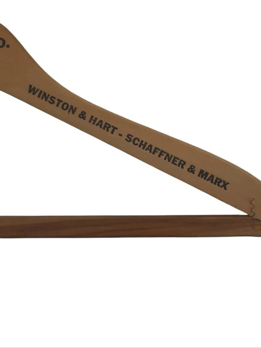 Vintage Wooden Men's Hanger - Natural Brown 
